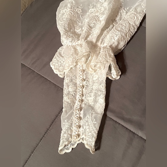 Gunne Sax Style Handmade Wedding Dress. - Picture 8 of 15